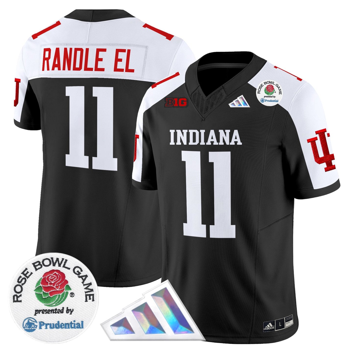 Men's Indiana Hoosiers 2025 Rose Bowl Vapor Limited Jersey V2 - All Stitched