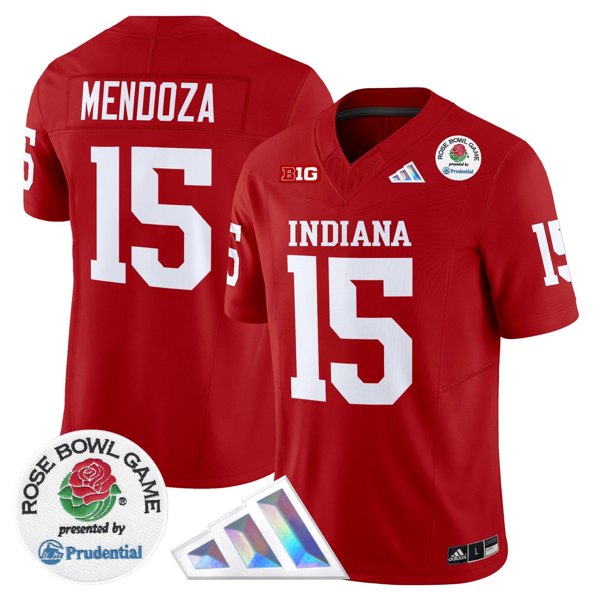 Men's Indiana Hoosiers 2025 Rose Bowl Vapor Limited Jersey V2 - All Stitched