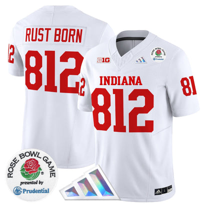 Men's Indiana Hoosiers 2025 Rose Bowl Vapor Limited Jersey V2 - All Stitched