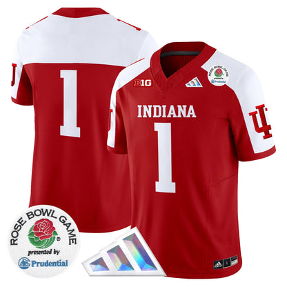 Men's Indiana Hoosiers 2025 Rose Bowl Vapor Limited Jersey V2 - All Stitched