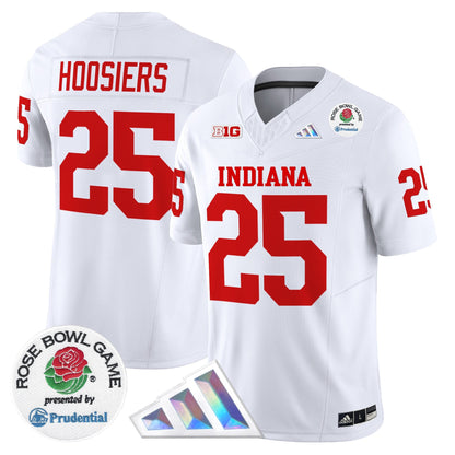 Men's Indiana Hoosiers 2025 Rose Bowl Vapor Limited Jersey V2 - All Stitched