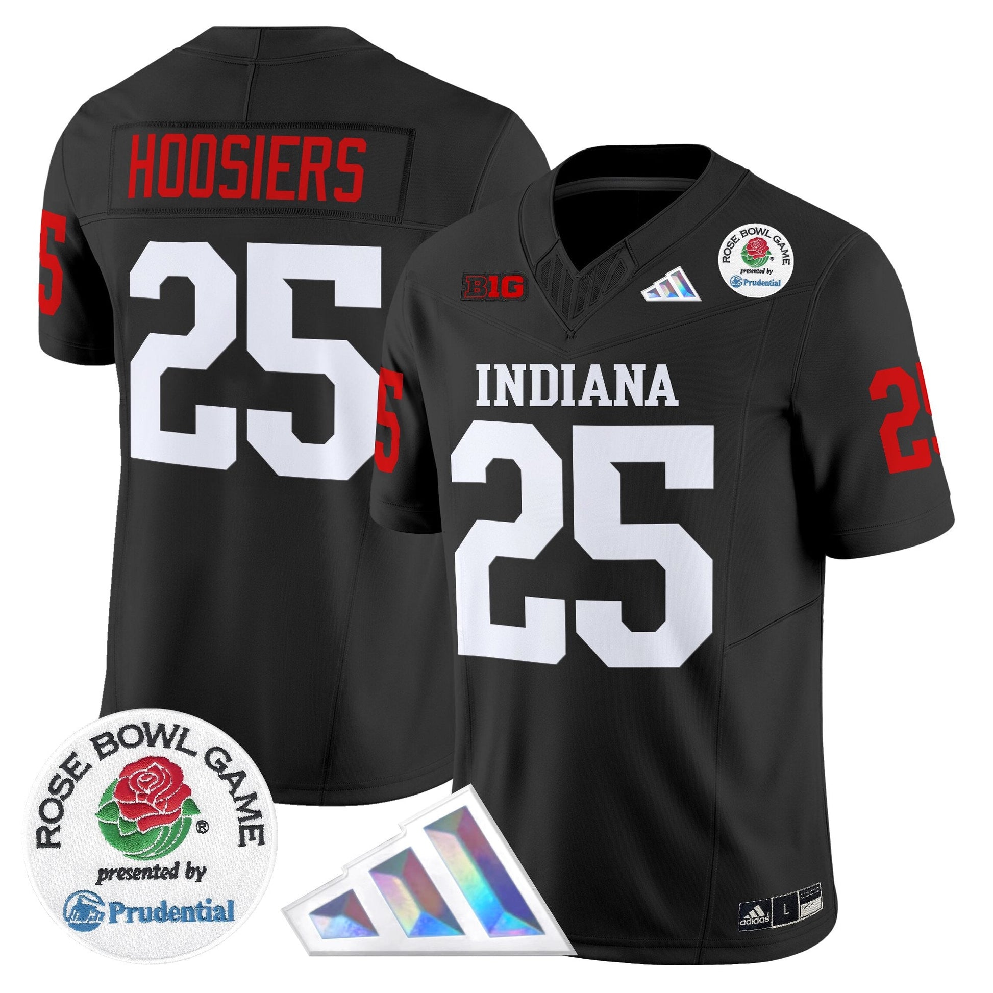 Men's Indiana Hoosiers 2025 Rose Bowl Vapor Limited Jersey V2 - All Stitched