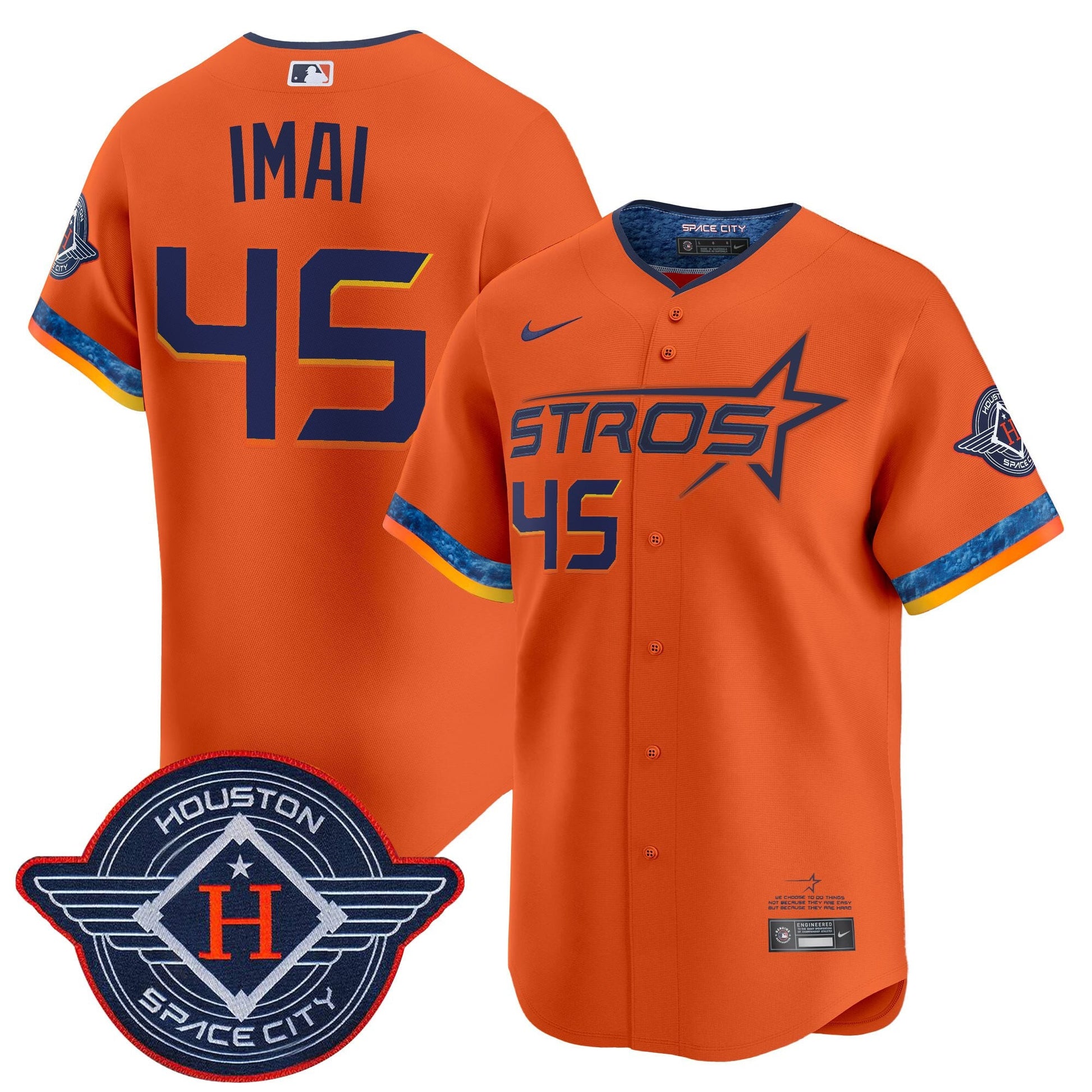 Men's Houston Astros 2025 City Connect Vapor Premier Limited Jersey - All Stitched