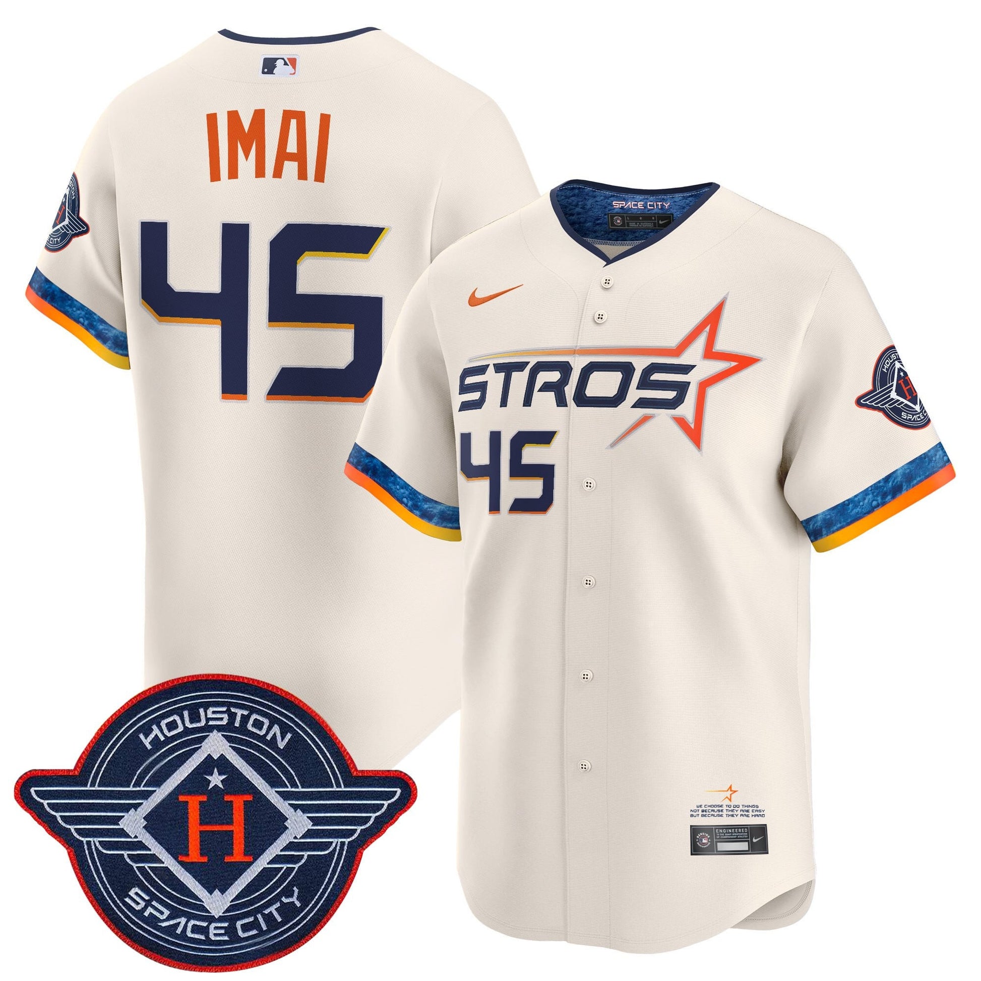 Men's Houston Astros 2025 City Connect Vapor Premier Limited Jersey - All Stitched