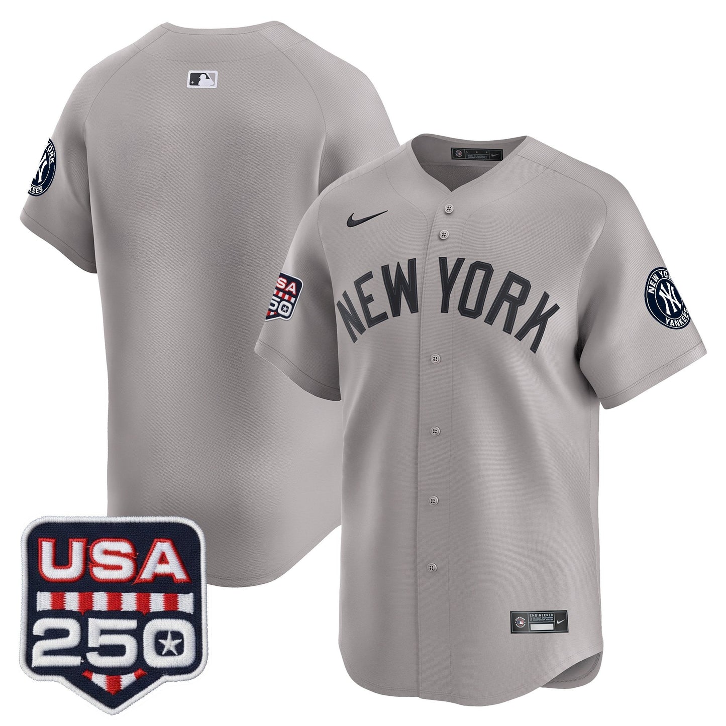 Men's New York Yankees 250America Patch Vapor Premier Limited Jersey - All Stitched
