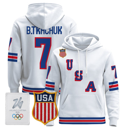 Men's 2026 USA Olympic Premium Hockey Hoodie - All Stitched