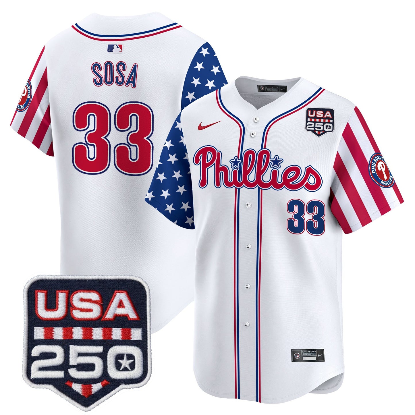 Philadelphia Phillies America250 Edition Vapor Premier Limited Jersey - All Stitched