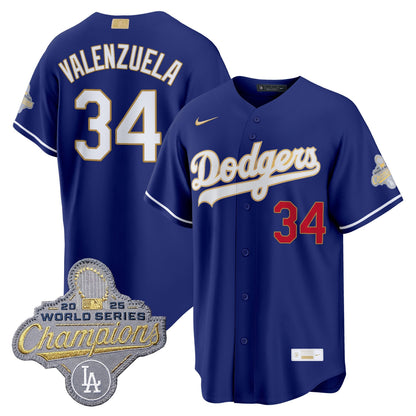 Men's Los Angeles Dodgers "Gold Collection" Premier Limited Jersey - All Stitched