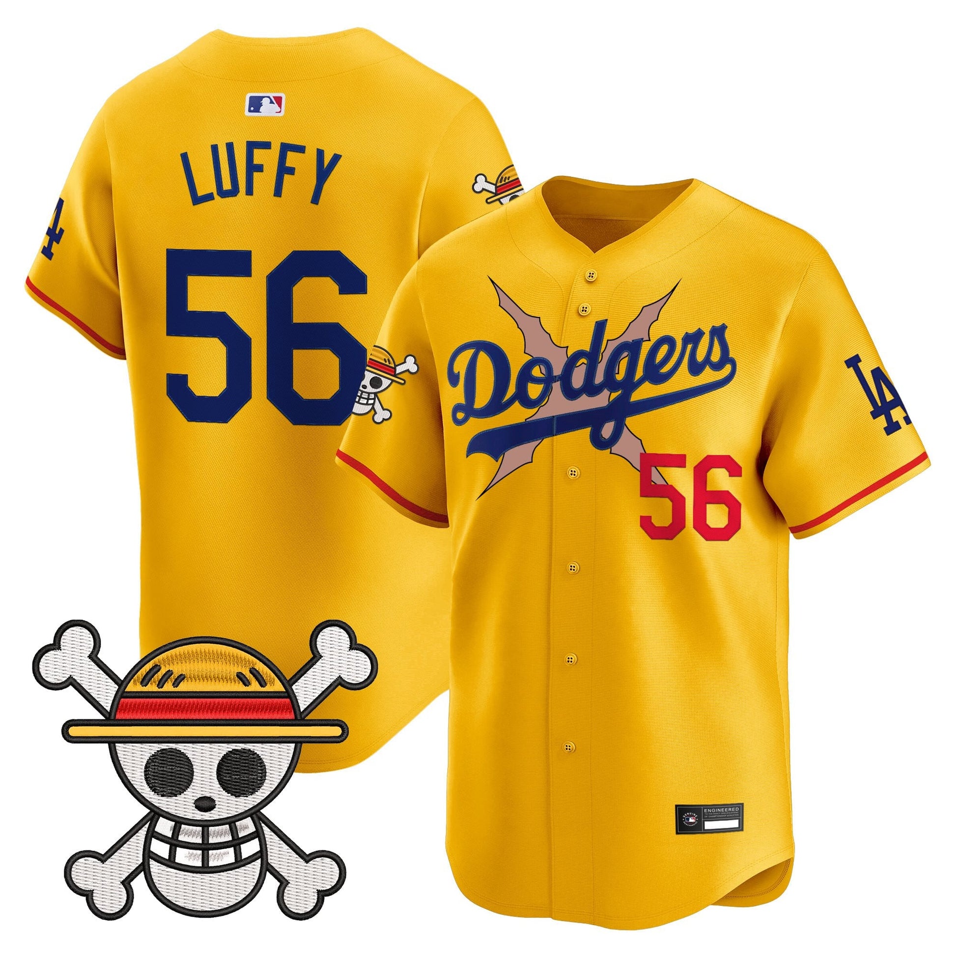 Men's Los Angeles Dodgers x One Piece Vapor Premier Limited Jersey - Stitched