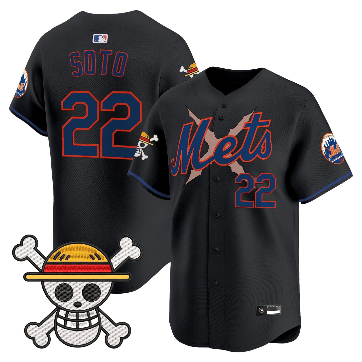 New York Mets x  OP Vapor Premier Limited Jersey - Stitched