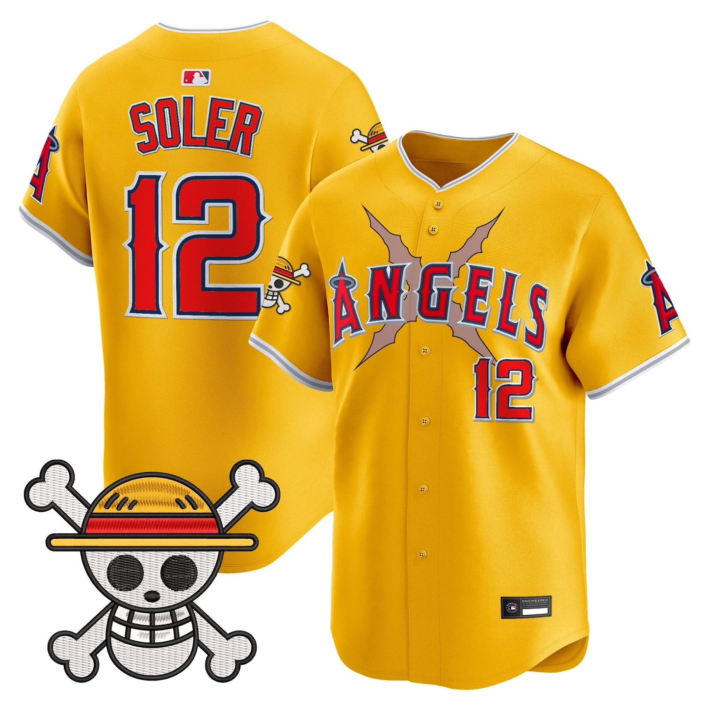 Men's Los Angeles Angels x OP Vapor Premier Limited Jersey - Stitched