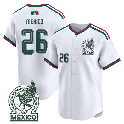 Mexico 2026 National Team Vapor Baseball Jersey - All Stitched