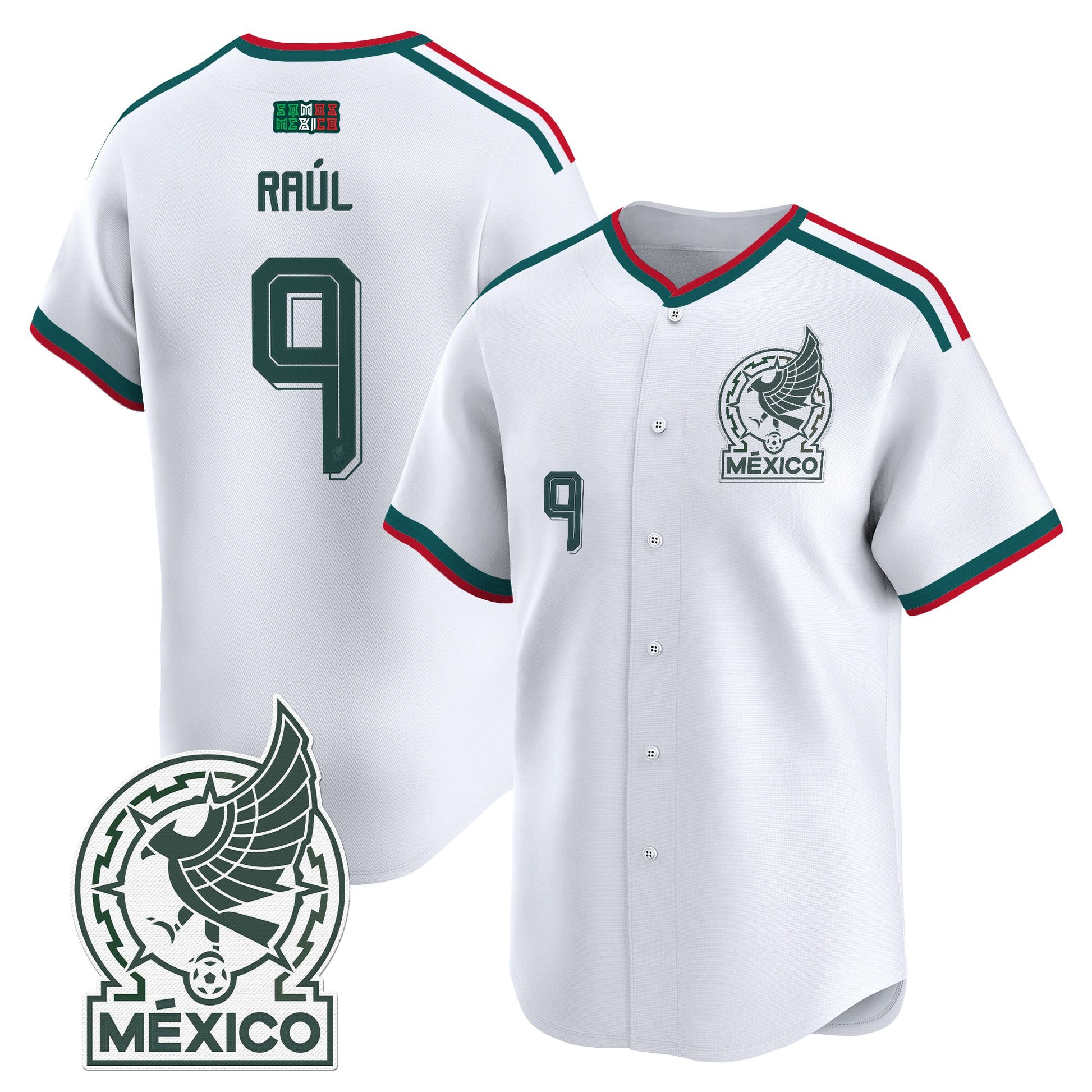 Mexico 2026 National Team Vapor Baseball Jersey - All Stitched