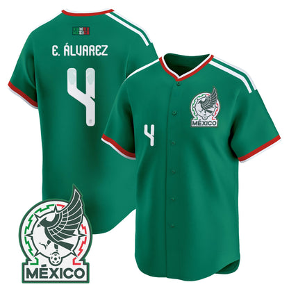 Mexico 2026 National Team Vapor Baseball Jersey - All Stitched