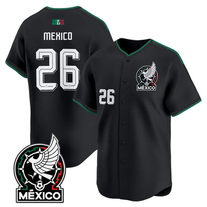 Mexico 2026 National Team Vapor Baseball Jersey - All Stitched