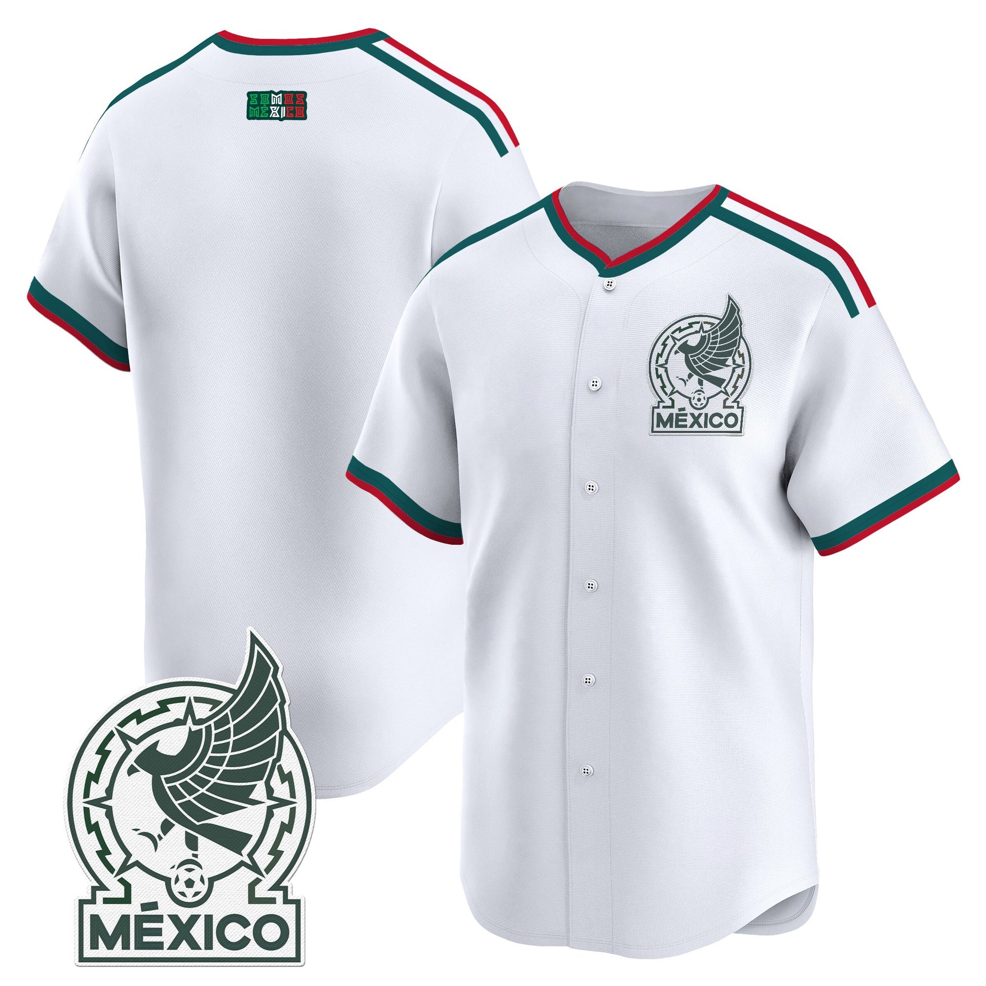 Mexico 2026 National Team Vapor Baseball Jersey - All Stitched