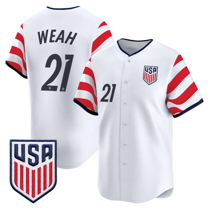 USMNT 2026 World Cup Vapor Baseball Jersey - Stitched
