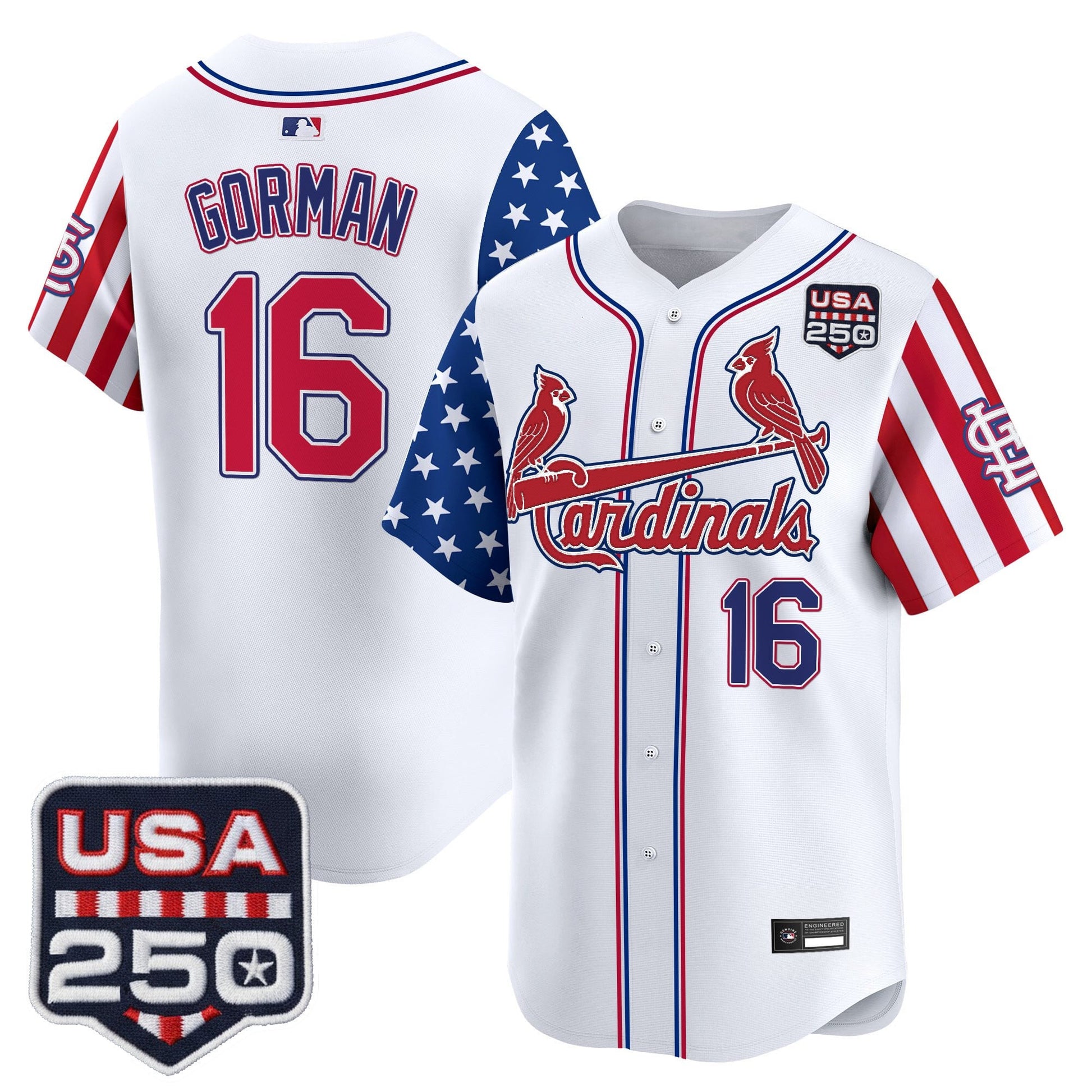 St. Louis Cardinals "America 250 Edition" Vapor Premier Limited Jersey - All Stitched