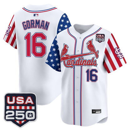 St. Louis Cardinals "America 250 Edition" Vapor Premier Limited Jersey - All Stitched