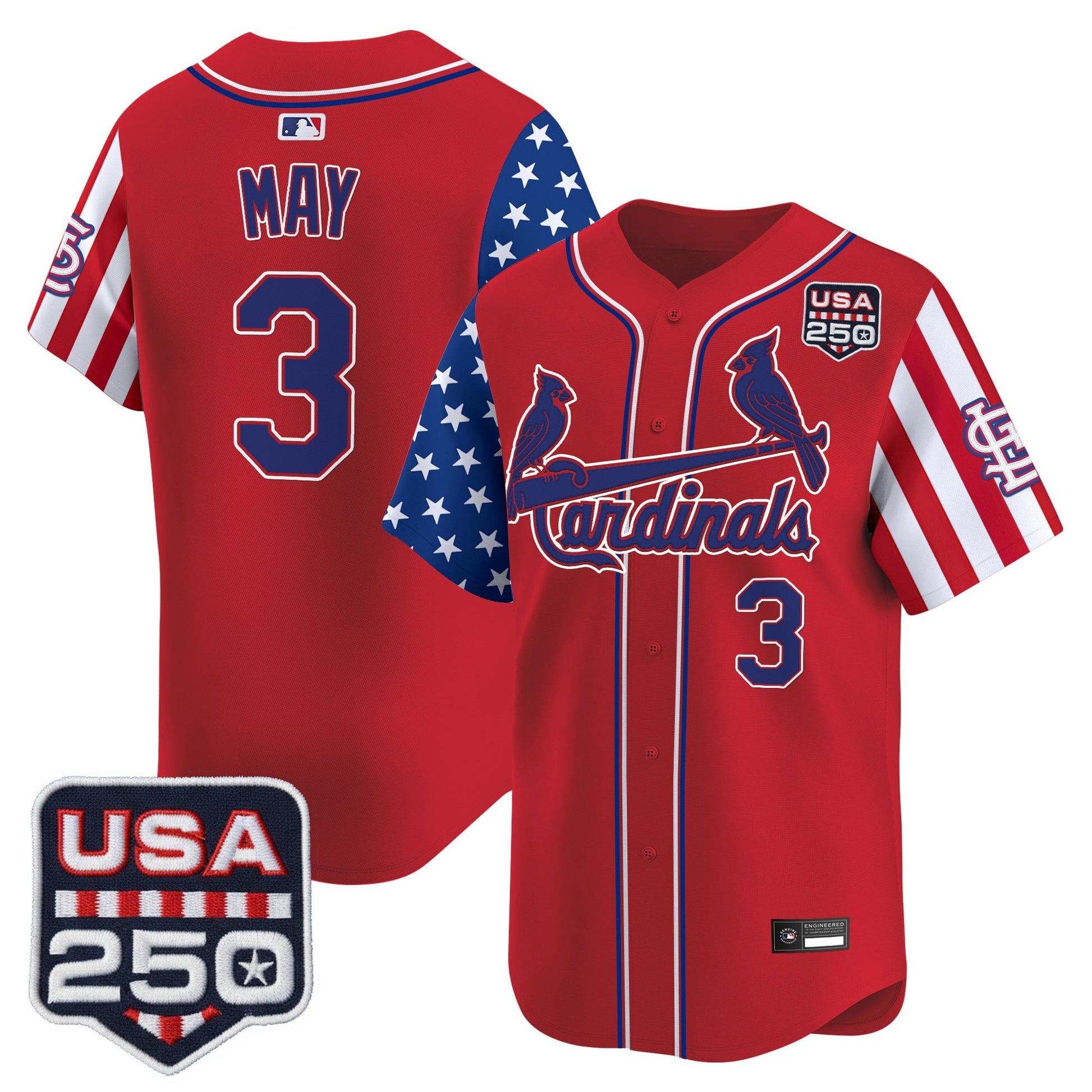 St. Louis Cardinals "America 250 Edition" Vapor Premier Limited Jersey - All Stitched
