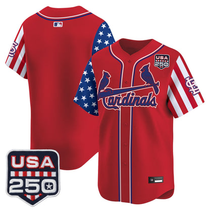 St. Louis Cardinals "America 250 Edition" Vapor Premier Limited Jersey - All Stitched