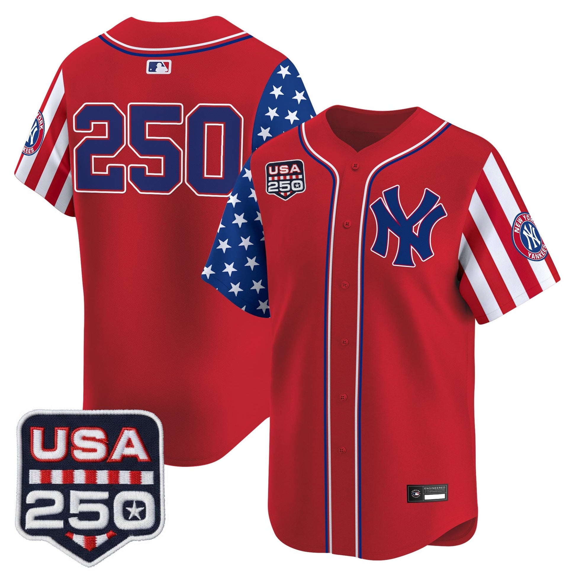 Yankees "America250 Edition" Vapor Premier Limited Jersey V2 - All Stitched