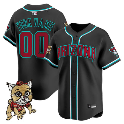 Diamondbacks Baxter The Bobcat Patch Vapor Premier Limited Custom Jersey - All Stitched