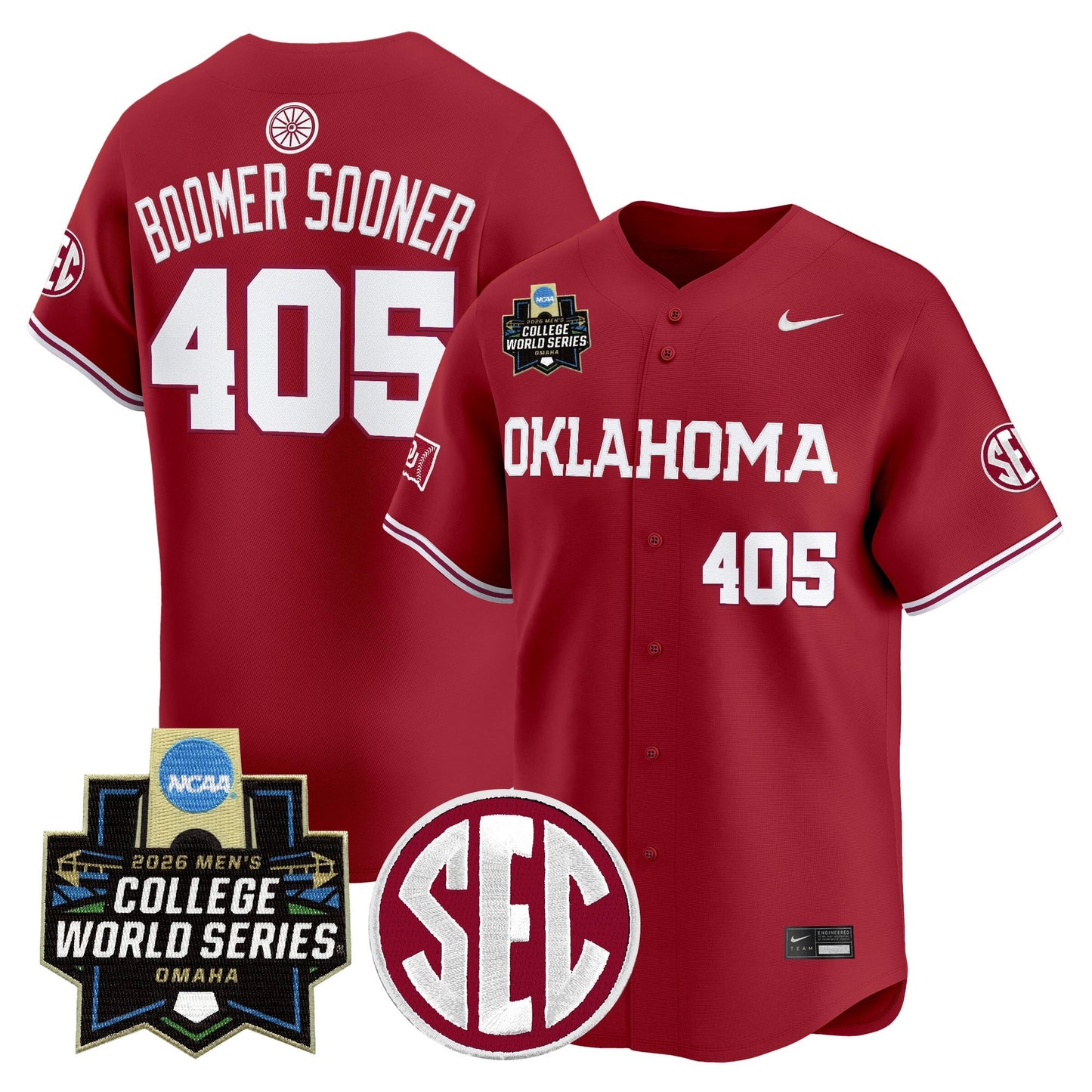 Oklahoma Sooners 2026 World Series Vapor Premier Limited Jersey - All Stitched