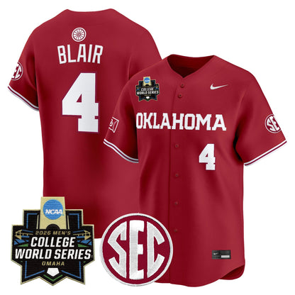 Oklahoma Sooners 2026 World Series Vapor Premier Limited Jersey - All Stitched