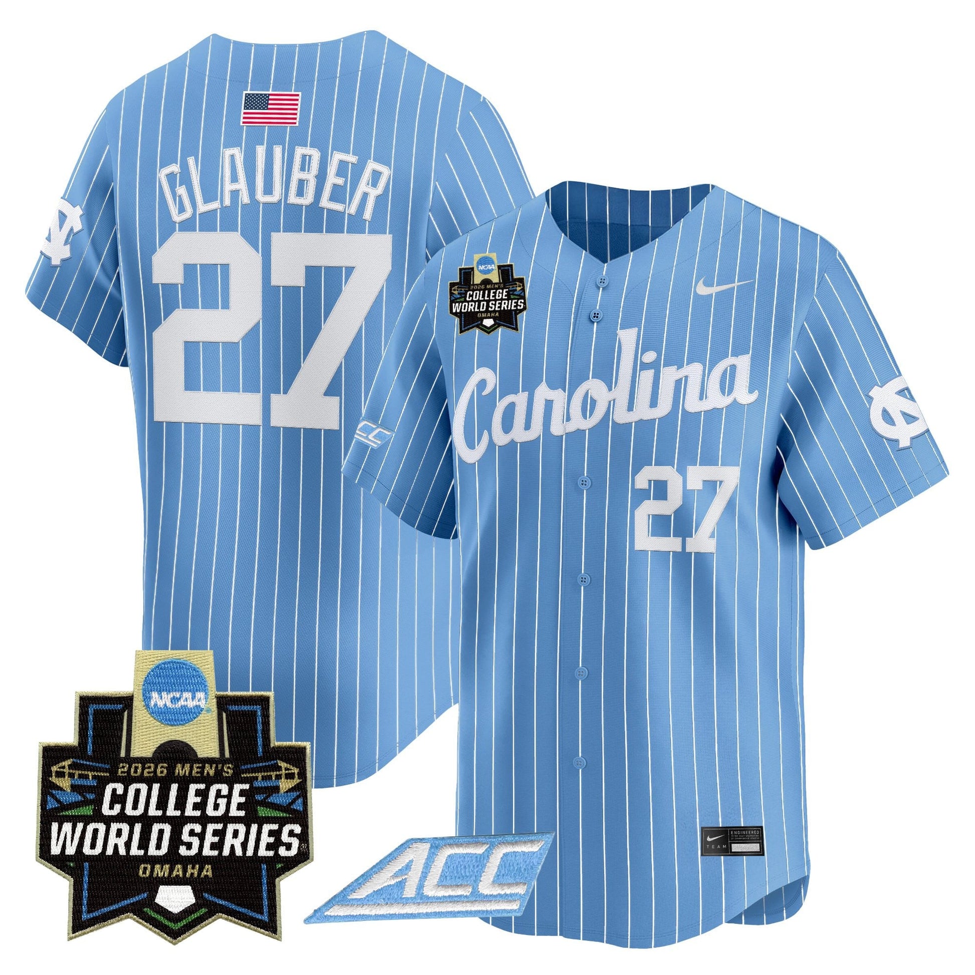 North Carolina Tar Heels 2026 World Series Vapor Premier Limited Jersey - All Stitched