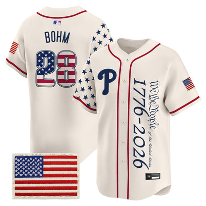 Philadelphia Phillies "America 250 Edition" Vapor Premier Limited Jersey V2 - Stitched