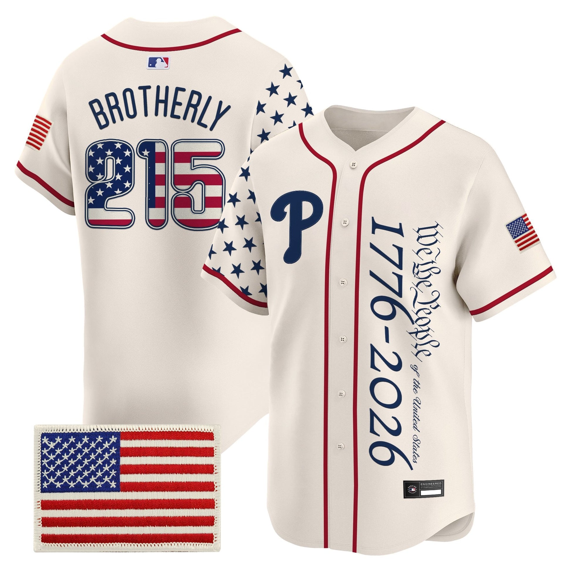 Philadelphia Phillies "America 250 Edition" Vapor Premier Limited Jersey V2 - Stitched