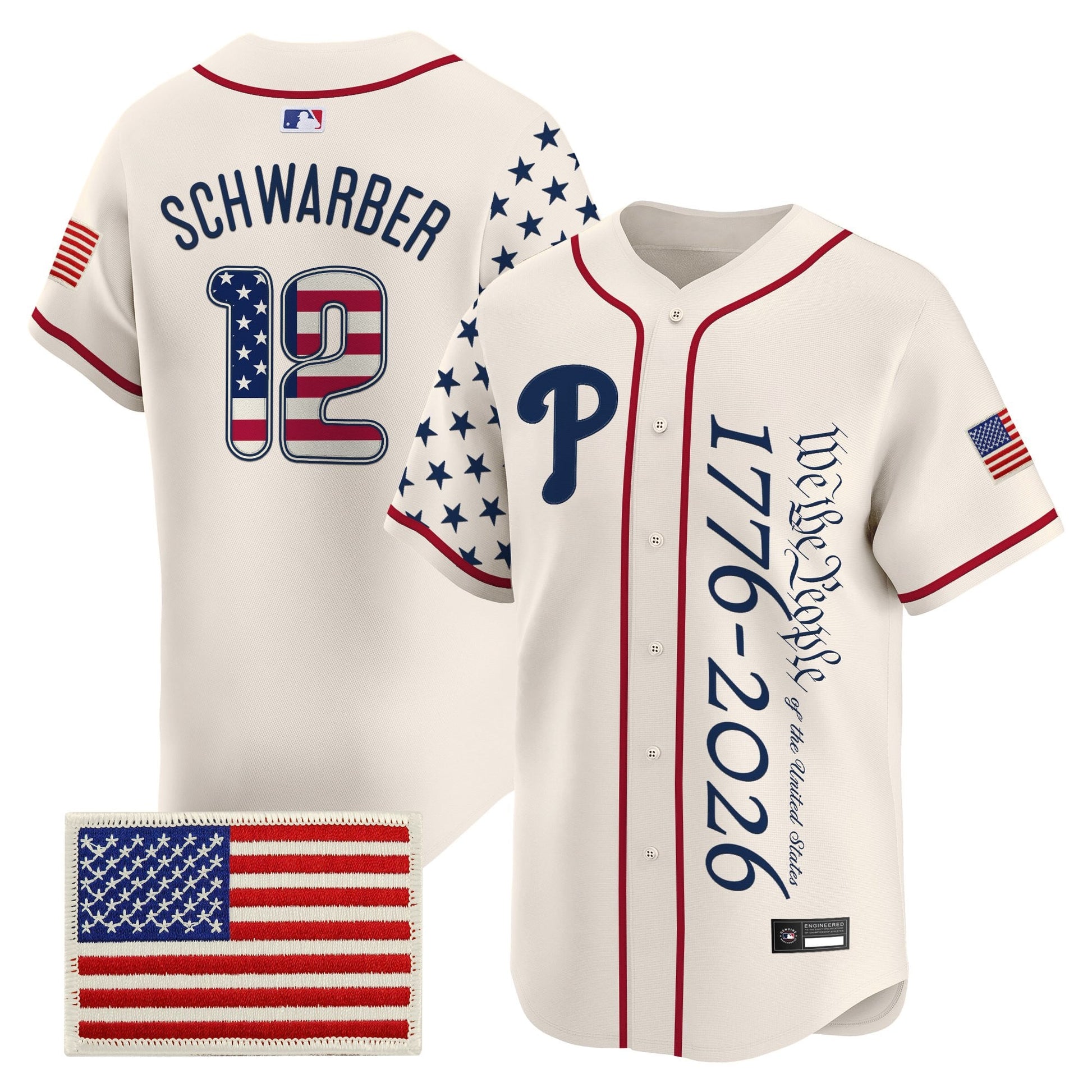 Philadelphia Phillies "America 250 Edition" Vapor Premier Limited Jersey V2 - Stitched