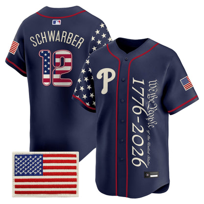 Philadelphia Phillies "America 250 Edition" Vapor Premier Limited Jersey V2 - Stitched