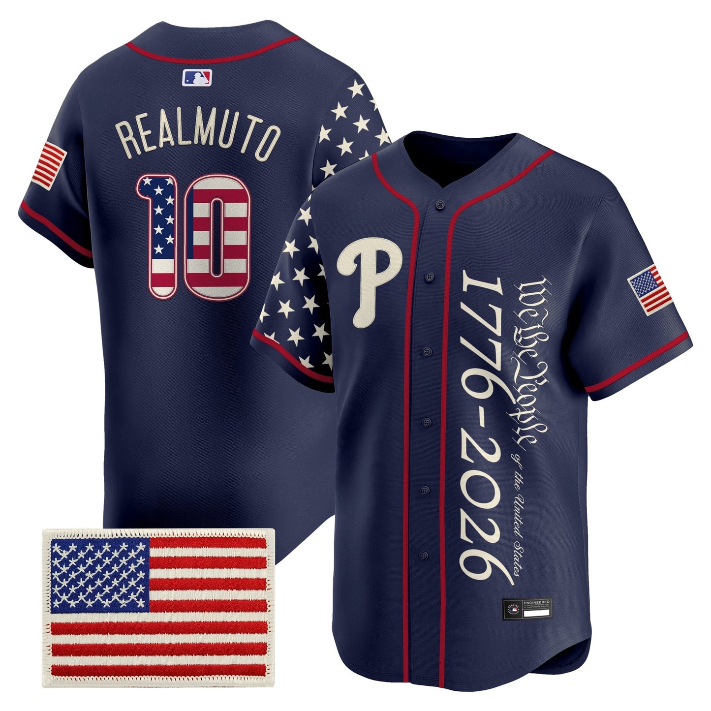 Philadelphia Phillies "America 250 Edition" Vapor Premier Limited Jersey V2 - Stitched