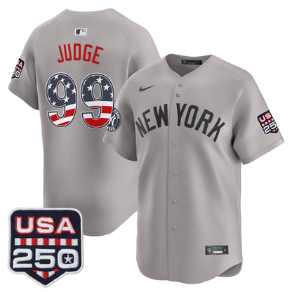 Men's New York Yankees USA 250 Fourth of July Vapor Premier Limited Jersey - All Stitched