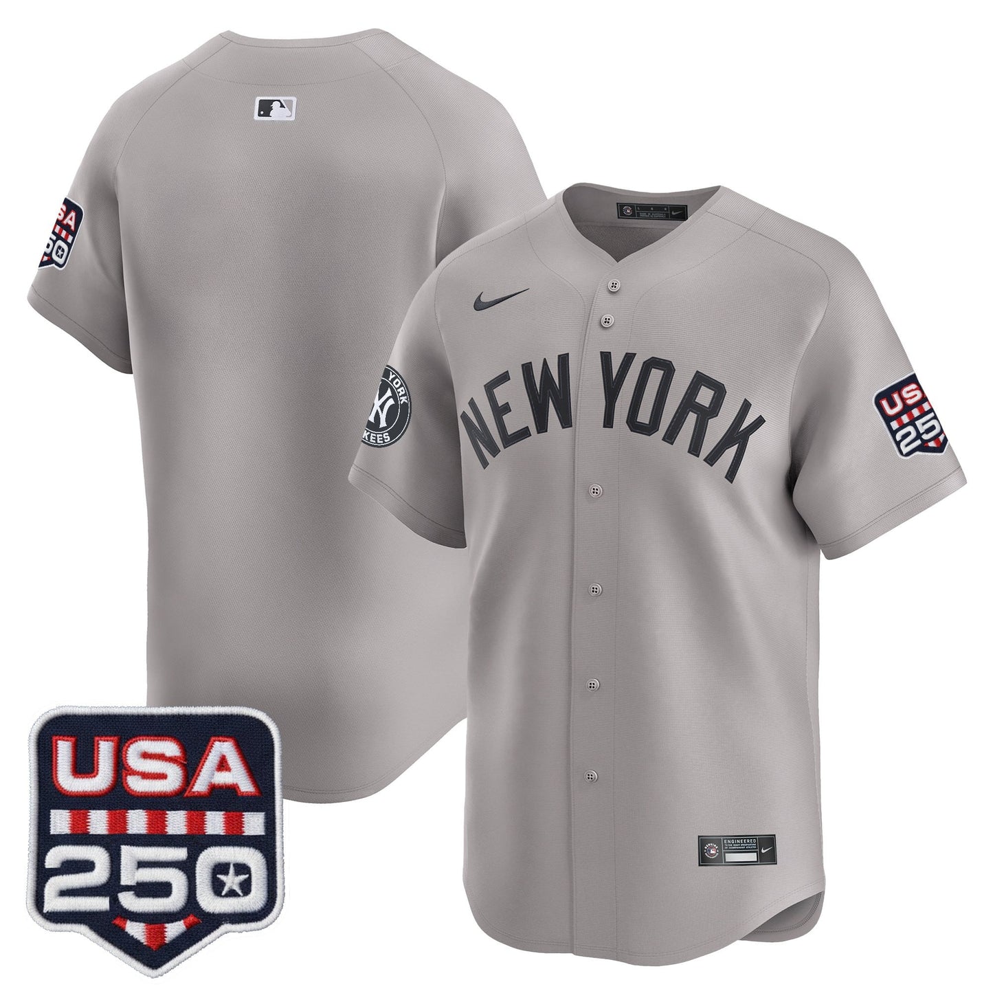 Men's New York Yankees USA 250 Fourth of July Vapor Premier Limited Jersey - All Stitched