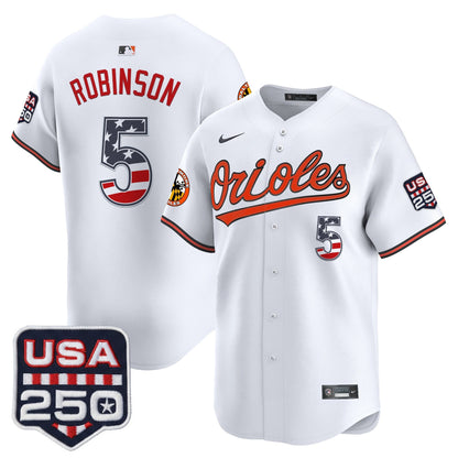 Baltimore Orioles USA 250 Fourth of July Vapor Premier Limited Jersey - All Stitched
