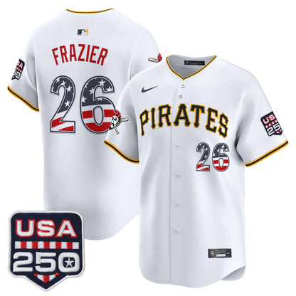 Pittsburgh Pirates USA 250 Fourth of July Vapor Premier Limited Jersey - All Stitched