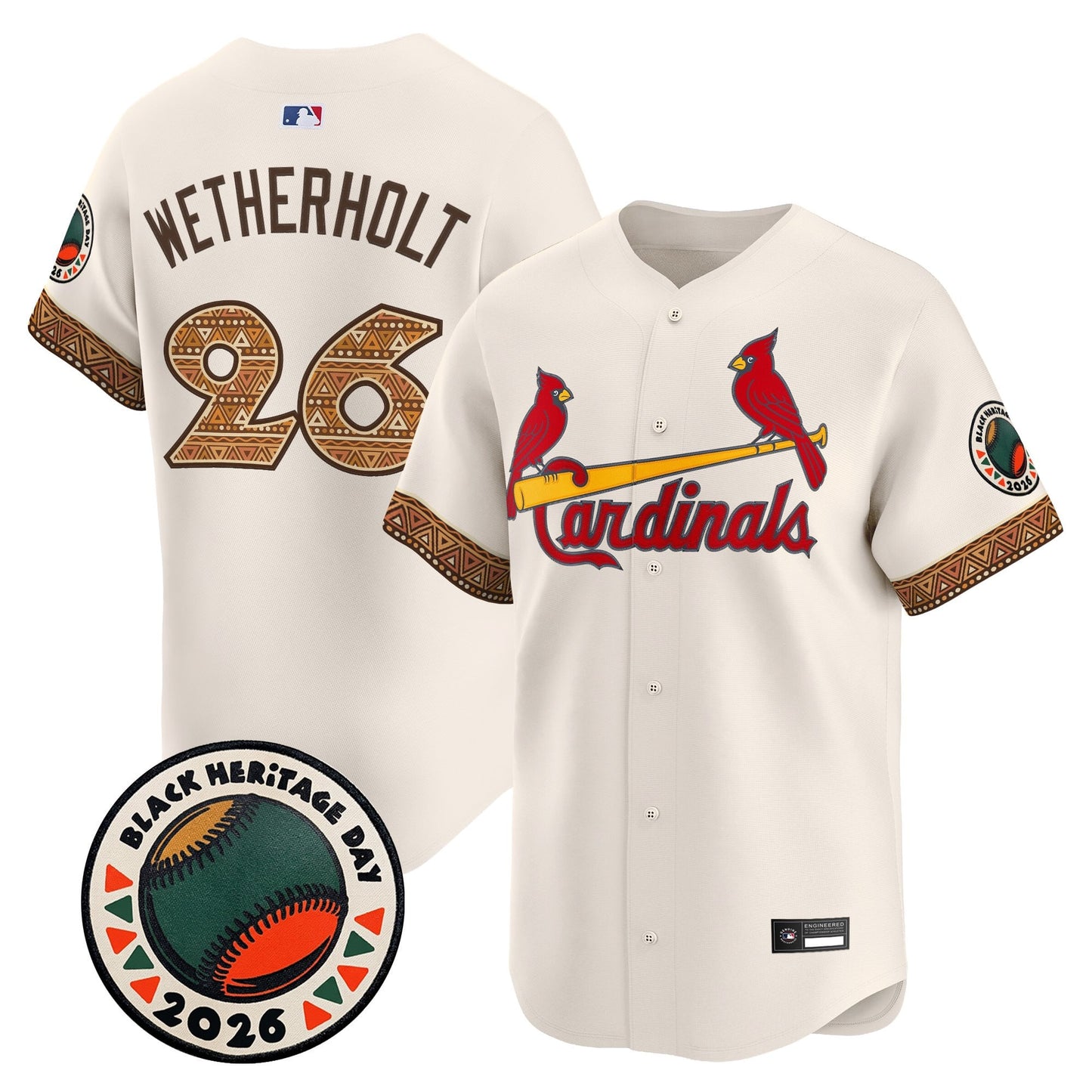 St. Louis Cardinals 2026 Black Heritage Day Vapor Premier Limited Jersey - Stitched