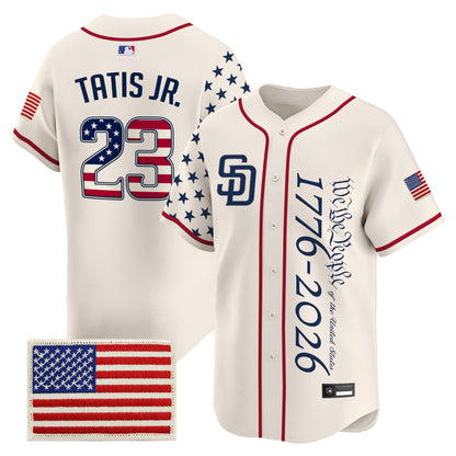 Men's San Diego Padres "America250 Edition" Vapor Premier Limited Jersey V2 - All Stitched