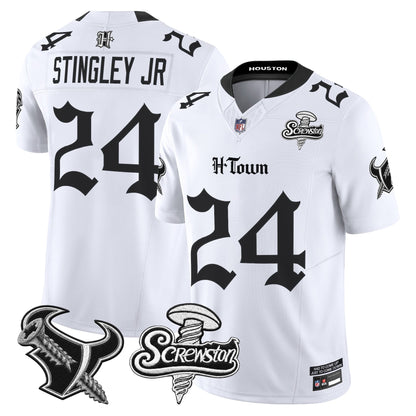 Houston Texans DJ Screw Vapor Limited Jersey - Gothic Edition - All Stitched