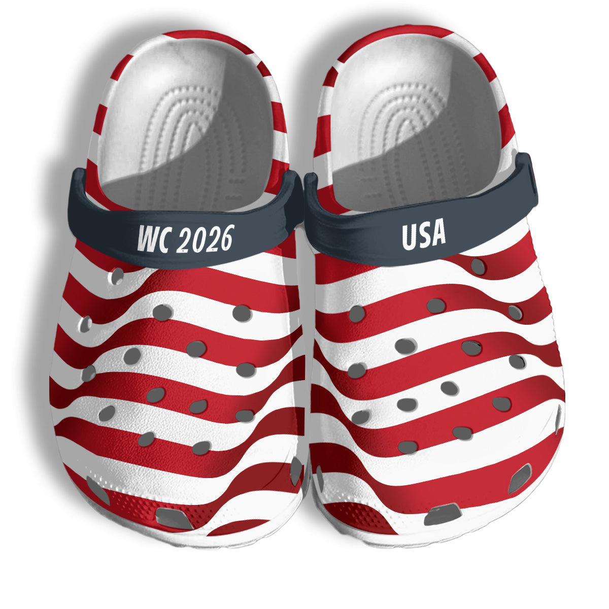 USMNT Clogs WC2026 Red White - Charms Gift Set