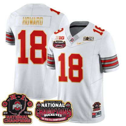 OSU 'Heritage Stripe' 2025 CFP Patch - National Champions Jersey N9 - All Stitched