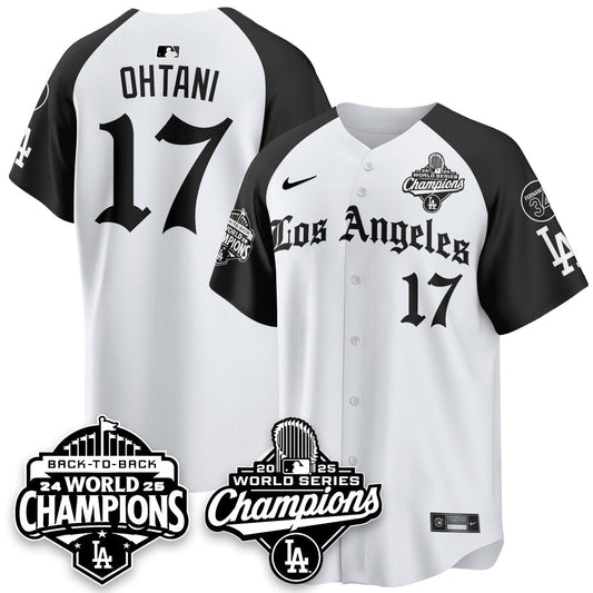 LAD 2025 World Series Champions Vapor Premier Limited Jersey - LA Gothic Edition - All Stitched N2