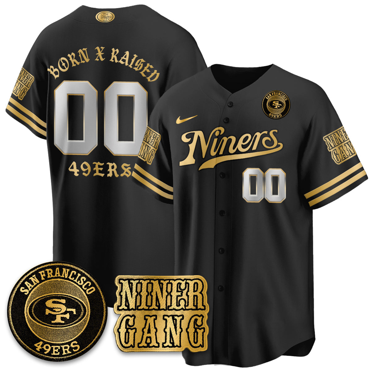 SF Born x Raised Baseball Jersey - All Stitched