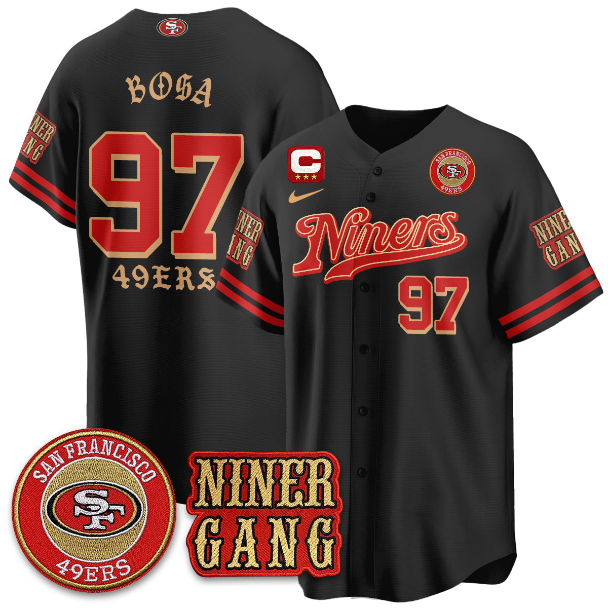 SF Born x Raised Baseball Jersey - All Stitched