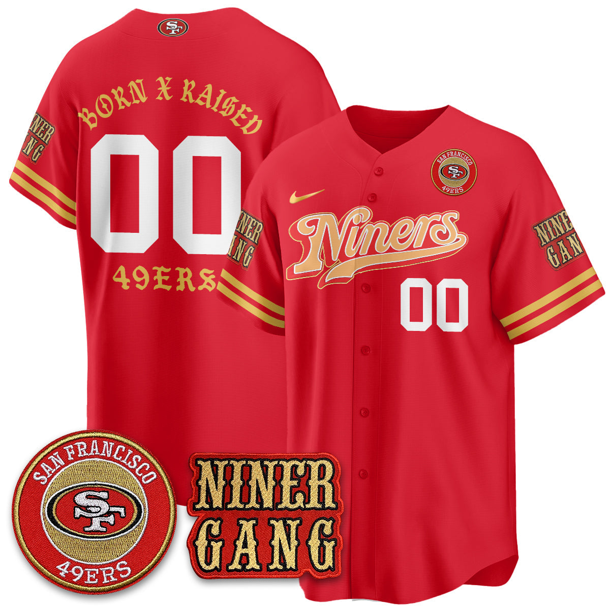 SF Born x Raised Baseball Jersey - All Stitched