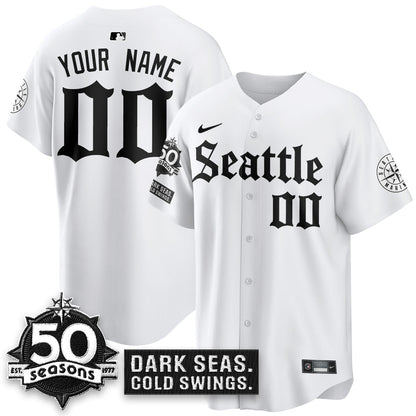 Custom SEA 'Gothic Edition' Vapor Premier Limited Jersey - 50th Anniversary - All Stitched (Copy)