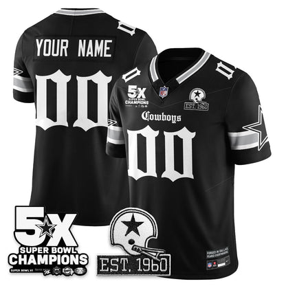 DAL 'Gothic 5-Time Champions Edition' Vapor Limited Jersey - All Stitched